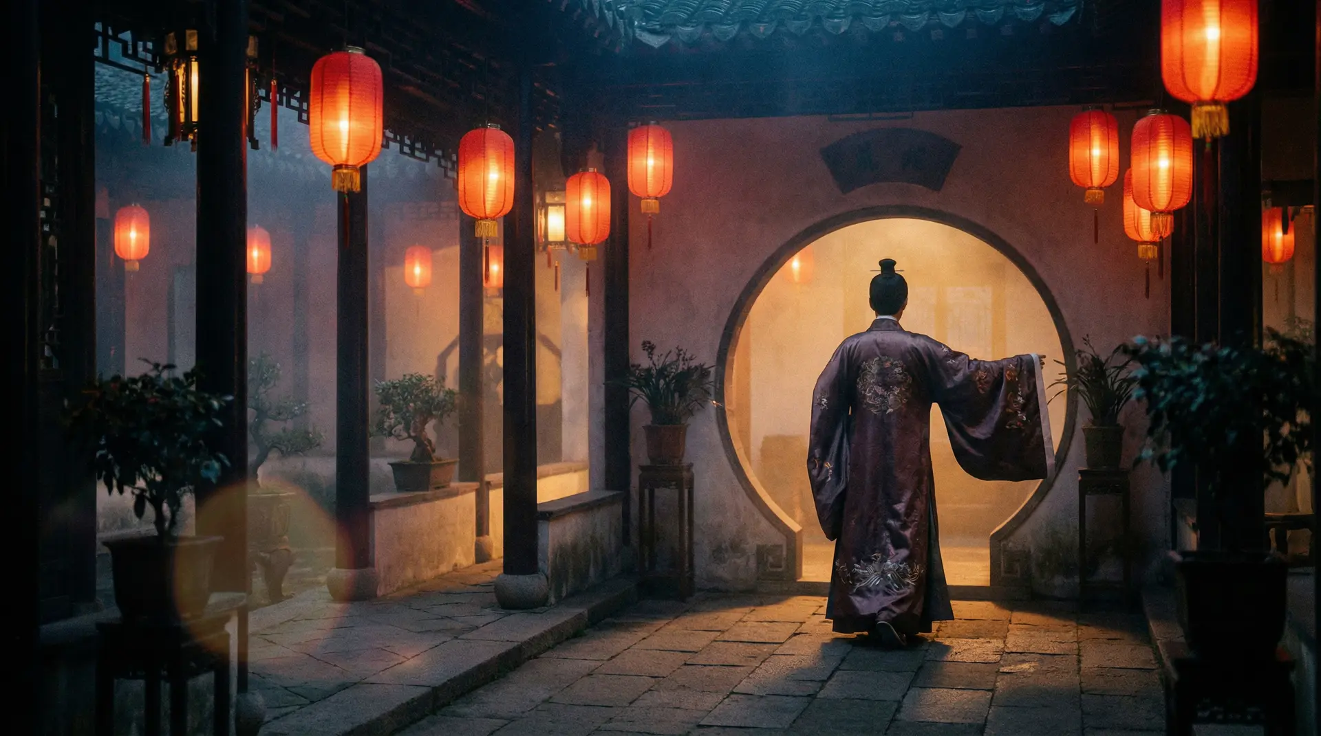 红桃视频 国产精品频道，传统中式庭院中的光影诗意